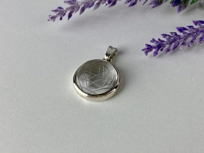925 Sterling Silver Achroite ( White Tourmaline) Pendant