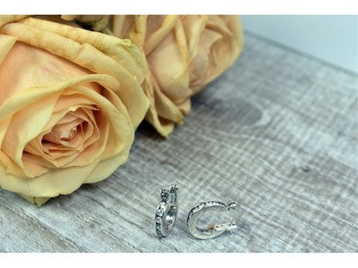 925 Sterling Silver CZ Classic Earrings Thailand