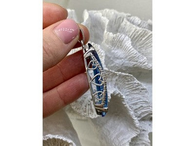 925 Sterling Silver Alpanite Pendant