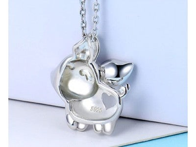 925 Sterling Silver "Pig" Chain With Pendant