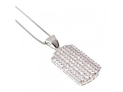 925 Sterling Silver CZ Chain With Pendant