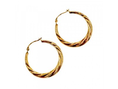 925 Sterling Silver Gold Plated (14K) Earrings