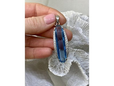 925 Sterling Silver Alpanite Pendant