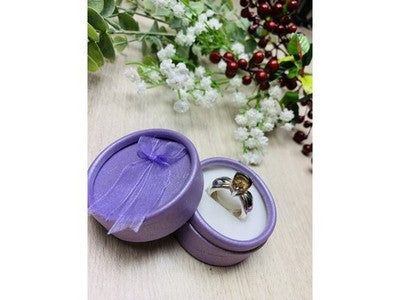 925 Sterling Silver Hessonite Ring Size 7.5