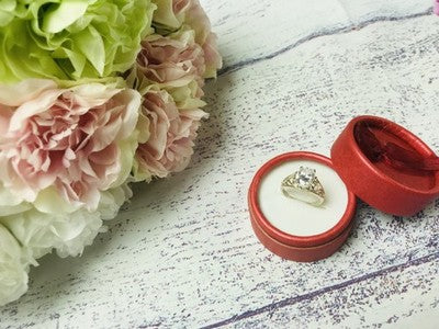 925 Sterling Silver CZ Ring Size 7.5