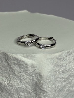 925 Sterling Silver Minimalist CZ Earrings Length 0.5 Inch
