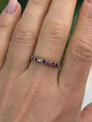 925 Sterling Silver Spinel Ring Size 8