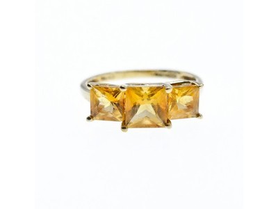 10K Yellow Gold Heliodor Ring Size 7.25
