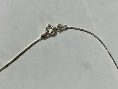 925 Sterling Silver "Bear" Chain With Pendant Italy