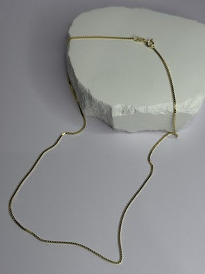 925 Sterling Silver Gold Plated Chain Length 18 Inch