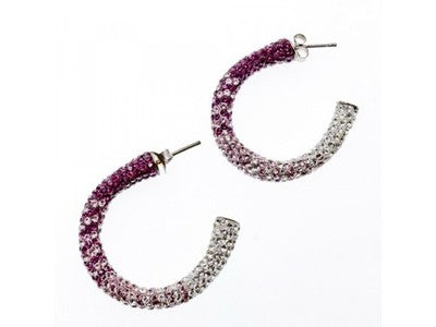 925 Sterling Silver Multicolor CZ Stud Earrings