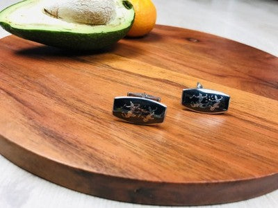 Men's Vintage 925 Siam Sterling Silver Cufflinks