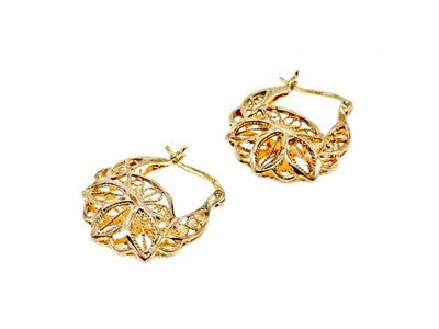 925 Sterling Silver Gold Plated Earrings