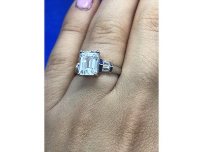 925 Sterling Silver CZ Ring Size 6.5