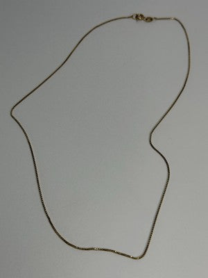 925 Sterling Silver Gold Plated Italy Chain Length 18 Inch