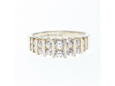 925 Sterling Silver CZ Ring Size 11.75