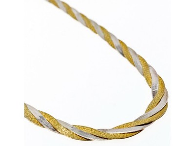 925 Sterling Silver with Gilding Necklace Italy