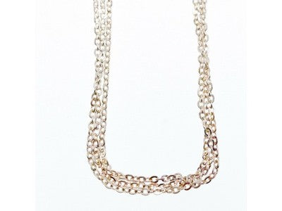 925 Sterling Silver "3 Chains" Necklace