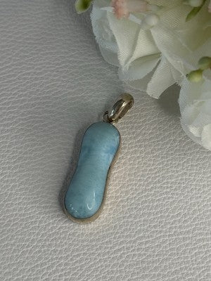 925 Sterling Silver Turquoise Pendant Length 1.50 Inch