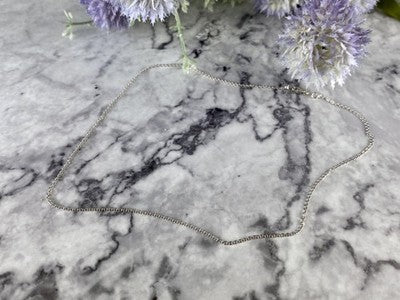 14 White Gold Chain 16.1 In