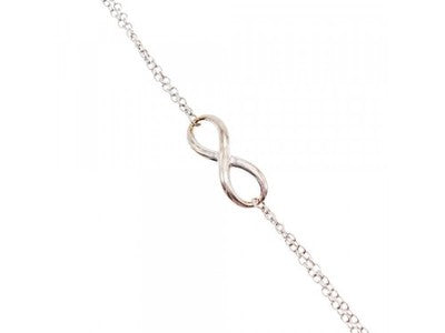 925 Sterling Silver "Infinity" Bracelet 7 in