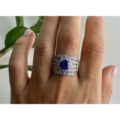 925 Sterling Silver CZ Ring Size 10