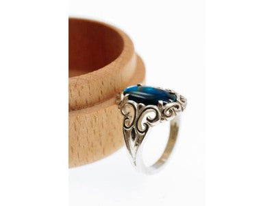 925 Sterling Silver Galiotis Openwork Ring Size 7