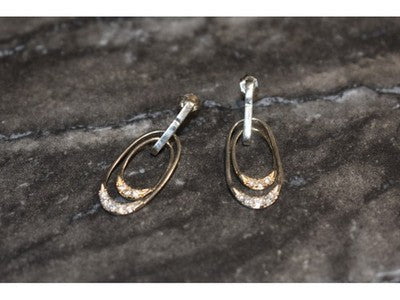 925 Sterling Silver CZ Stud Earrings