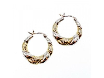 925 Sterling Silver Gold Plated Earrings