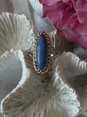 Vintage 925 Sterling Silver Turquoise Ring Size 6