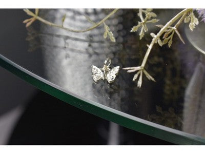 925 Sterling Silver CZ Butterfly Pendant