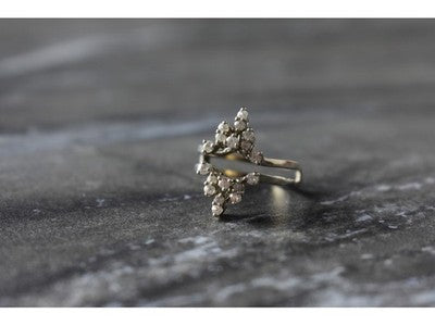 Designer's Ring with CZ Size 7.5