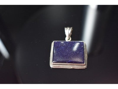 925 Sterling Silver Sodalite Pendant