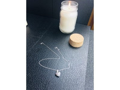 925 Sterling Silver "Heart" Chain With Pendant Italy