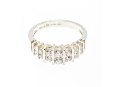 925 Sterling Silver CZ Ring Size 11.75