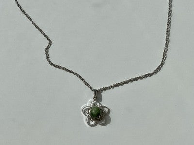 925 Sterling Silver Agate Chain With Pendant