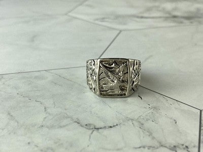 Men'S 925 Sterling Silver "Eagle" Ring Size 9