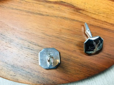 Men's Vintage 925 Siam Sterling Silver Cufflinks