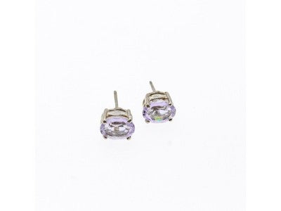 925 Sterling Silver Iolite Stud Earrings