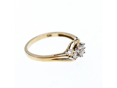 10K Yellow Gold Sapphire Ring Size 6.75