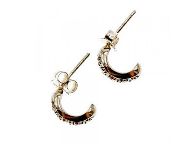 925 Sterling Silver White CZ Stud Earrings