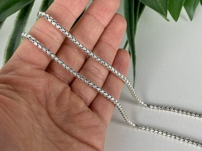 925 Sterling Silver Chain Italy Milor 23.6 in