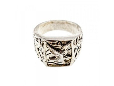 Men'S 925 Sterling Silver "Eagle" Ring Size 9