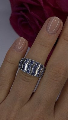 925 Sterling Silver Lavender Tanzanite Ring Size 6