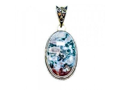 925 Sterling Silver Jasper Chain With Pendant