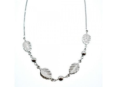 925 Sterling Silver "Autumn Leaves" Necklace