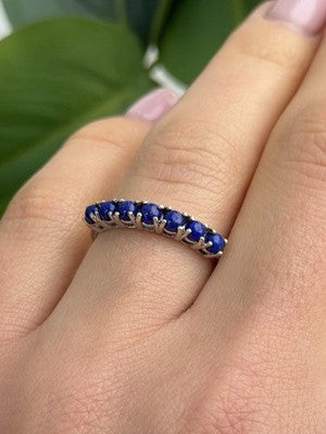 925 Sterling Silver Sodalite Ring Size 7