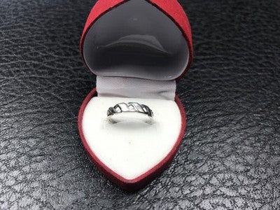 925 Sterling Silver Mother of Pearl Inserts Ring Size 5.5