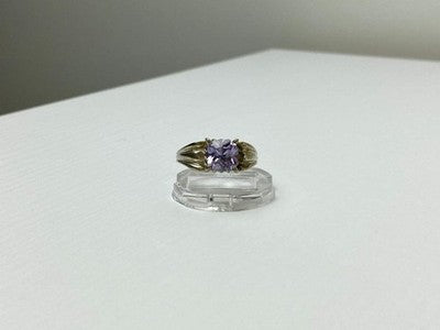 Vintage 925 Sterling Silver Amethyst Ring Size 11.75