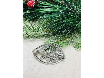 Vintage 925 Sterling Silver "Flower" Brooch